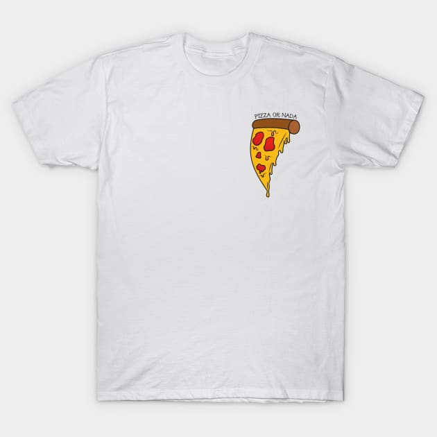 Cheezy pizza skull - Pizza or nada T-Shirt by LauralineM